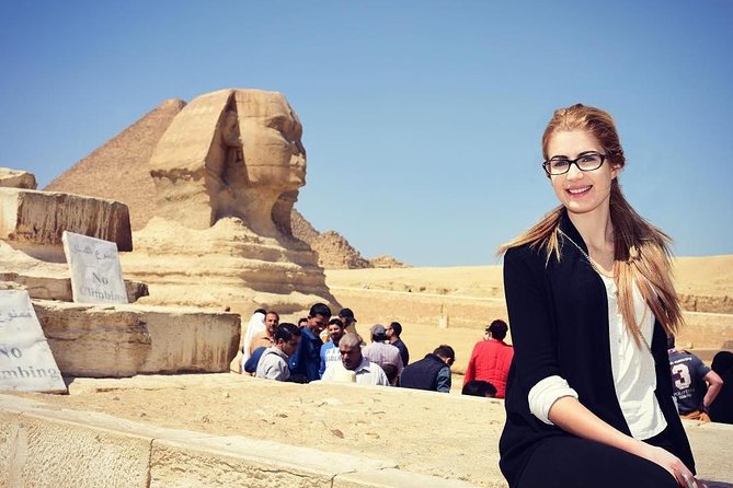 Private Day Tour Giza Pyramids, Sphinx, Memphis, and Saqqara - The Great Sphinx and the valley temple