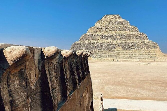 Private Day Tour to Giza Pyramids Sphinx Saqqara and Memphis - The Great Sphinx, best viewed with context