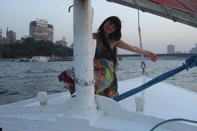 Private Egyptian Felucca Ride On The Nile With traditional lunch - Cairo Tower and the view over the city