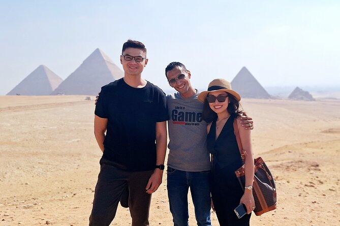 Private Giza Pyramids Sphinx Memphis Saqqara Lunch and Camel - Giza Plateau: the essential first look