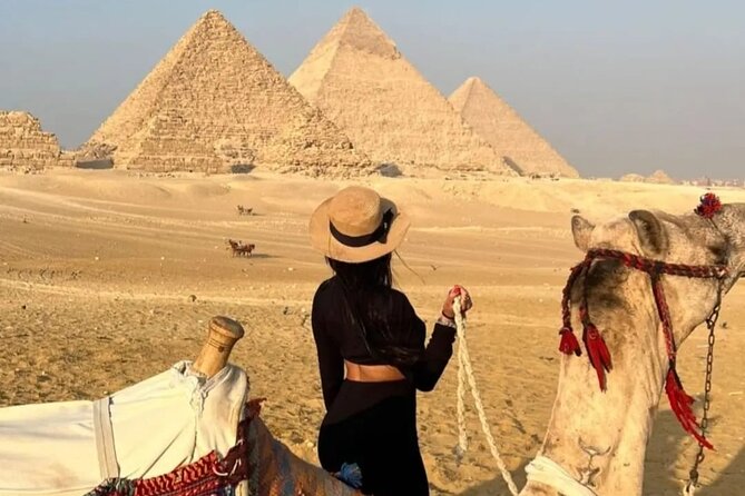 Private guide's trip to Giza pyramids, Great sphinx valley temple - Seeing Khufu, the largest pyramid