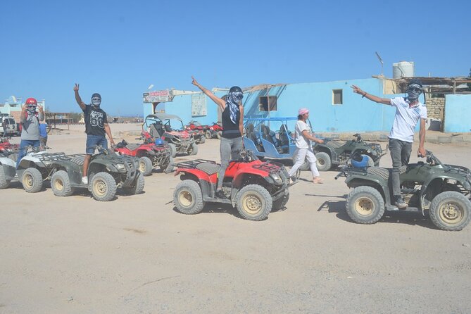 Private Jeep Safari with Quad bike, Buggy, Dinner, and Party - Tea, tents, and a camel ride at the Bedouin camp