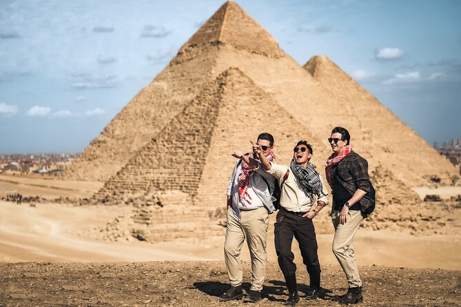 Professional Photo Shoot & Authentic Cairo Walking Tour - Three or four views of the Pyramids and Sphinx
