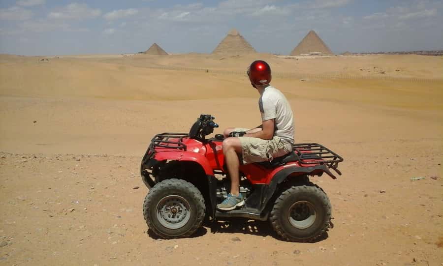 Pyramids of Giza: 1-Hour Quad Bike Desert Safari - Riding beside the pyramids, not inside them