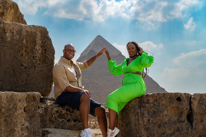 Pyramids of Giza Photoshoot & Tour with Camel, Horse & Shopping - Meeting the Great Sphinx up close