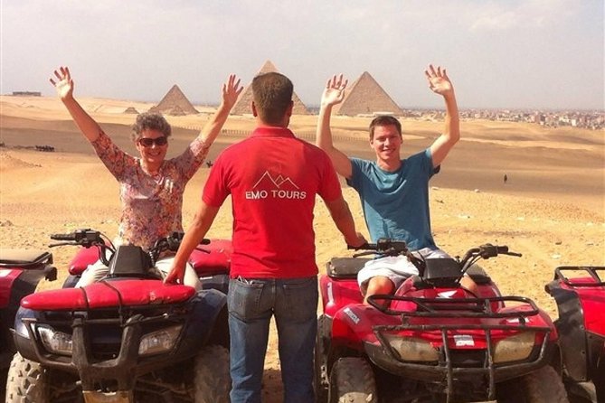 Quad Bike Trip At Desert of Giza Pyramids - Riding Across The Desert With The Pyramids Behind You