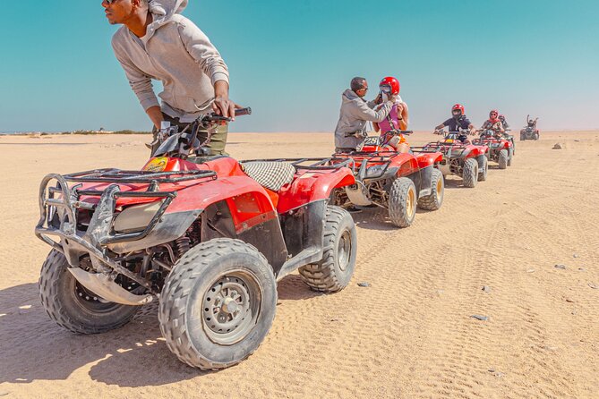 Safari Full Day ATV Quad, Buggy, Jeep, Camel in Egypt - Hurghada - The jeep ride leads to a Bedouin village