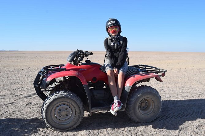 Safari Quad Adventure and Camel Riding in Hurghada - Learning the quad in the test area
