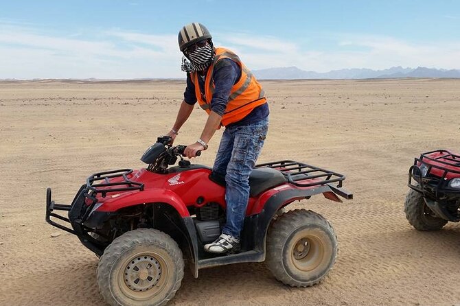 Safari quad, jeep, camel ride, show and dinner Hurghada - From Hurghada hotels to the desert at 12:30 pm