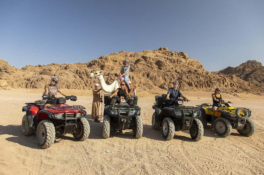 Sharm El Sheikh: Quad Biking & Desert Safari with Pickup - Riding through the dunes and mountain scenery