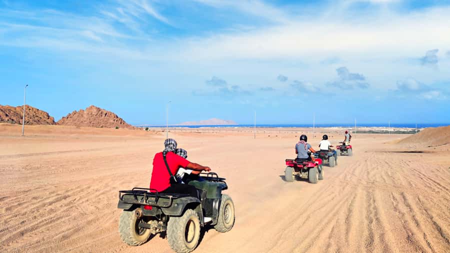 Sharm El Sheikh: Quad Biking trip with Authentic Bedouin Tea - One hour across rocky Sinai terrain