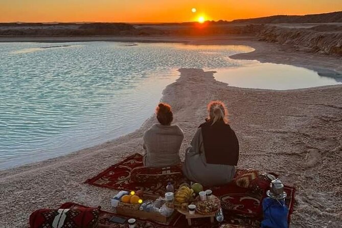 Siwa Oasis private all inclusive from cairo and GIZA - Fitnas Island at sunset