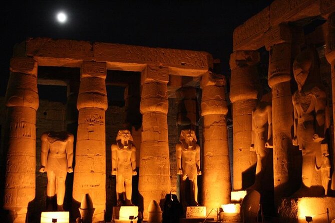 Sound and Light show at Karnak Temple in Luxor - The walking section through Karnak