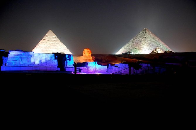 Sound and light show with Dinner with Pyramids view Roof Top Restaurant - Guides who can improve the evening