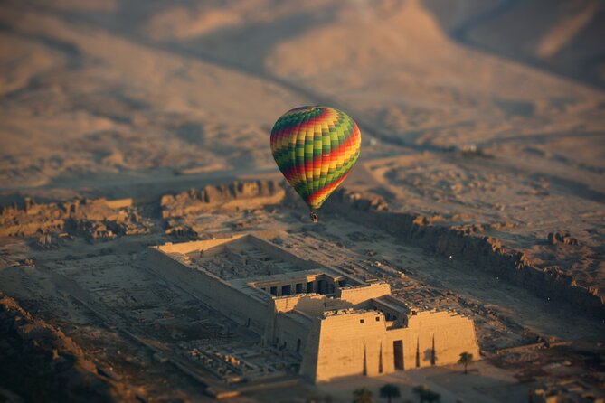 Sunrise Ballooning Luxor with Transfers Included - Hatshepsut Temple from above
