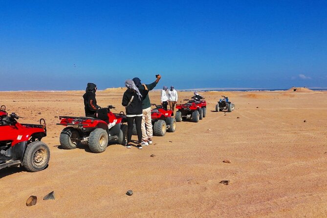 Super Safari ATV, Drive Buggy, Camel Ride, Dinner & Show-Hurghada - Hotel pickup and the first desert stop