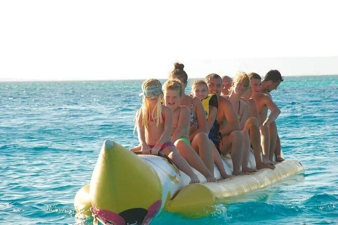 Swimming with Dolphins and Banana Boat Sea Trip Day Experience - Hurghada - Sailing toward Dolphin House