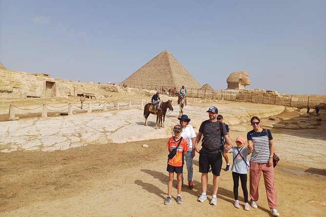 The Giza Pyramids, the Great Sphinx, and Local Lunch. - The panorama stop and the best photo opportunity