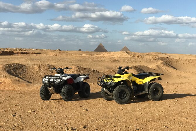 Top Private All Inc-Pyramids,Camel,Quad Bike,Inside Pyramid&Lunch - Khafre and Menkaure, two different views of royal Egypt