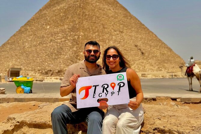 Tour to the Great Pyramids City, Panoramic View, Sphinx and Camel - Lunch with a pyramid view