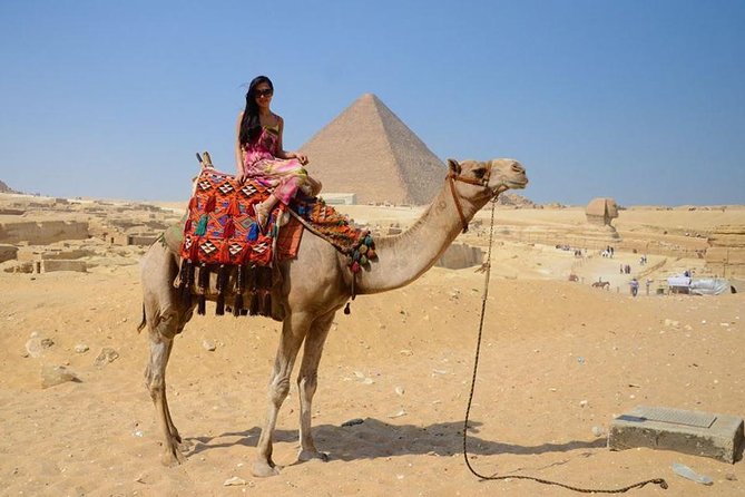 VIP Giza Pyramids,Sphinx, Camel ride, lunch & inside 3rd pyramid - Panorama Mountain and the best photo stop
