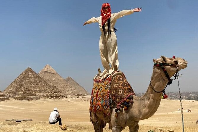 VIP Giza Pyramids, Sphinx, Lunch,Camel Ride & inside 3rd pyramid - Hotel pickup and the ride to Giza