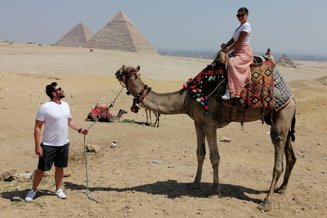 VIP Private Day Tour Giza Pyramids, Memphis and Sakkara Pyramids - The Sphinx: a brief stop with plenty to discuss