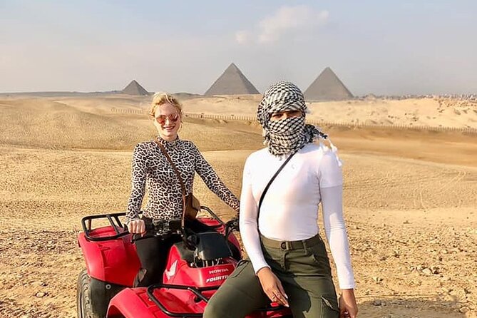 VIP Private GizaPyramids,Sphinx,Camel,QuadBike&Inside 3rd Pyramid - The pyramids: three monuments, three different impressions