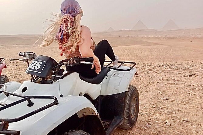 VIP Private Tour Giza Pyramids ,Sphinx , Quad Ride, Camel Ride - The guide can make or break the morning