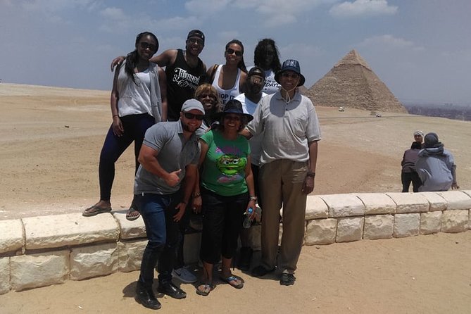VIP tour to Giza pyramids, Sphinx, Camel ride, lunch, GEM museum - Hotel pickup starts the day