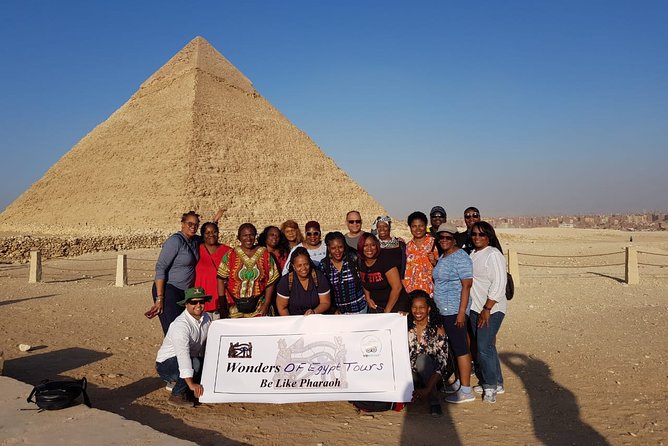 VIP tour to Giza pyramids, Sphinx, Camel ride, lunch, GEM museum - Khafre’s Valley Temple and the Great Sphinx