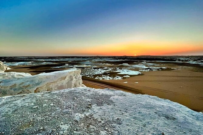 White & Black desert camping tour 2 Days 1 night From Cairo - White Desert: chalk shapes under changing light