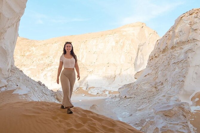 White & Black desert camping tour 2 Days 1 night From Cairo - Day two: crystal rock and warm water